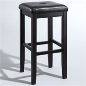 Crosley Furniture 29 Upholstered Square Bar Stool in Black