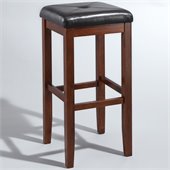 Crosley Furniture 29 Upholstered Square Bar Stool in Vintage Mahogany