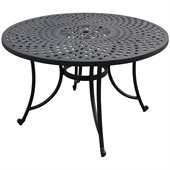Crosley Furniture Sedona 48 Aluminum Dining Table in Charcoal Black