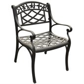 Crosley Furniture Sedona Arm Chair in Charcoal Black (Set of 2)