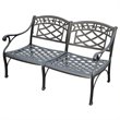 ADD TO YOUR SET: Crosley Furniture Sedona Cast Aluminum Loveseat in Charcoal Black