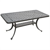 Crosley Furniture Sedona Rectangular Cocktail Table in Charcoal Black