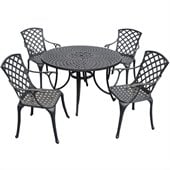 Crosley Furniture Sedona 48 5 Pc Dining Set w/ High Back Arm Chairs