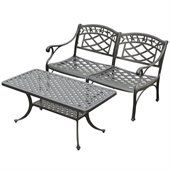 Crosley Furniture Sedona 2 Pc Black Outdoor Conversation Seating Set
