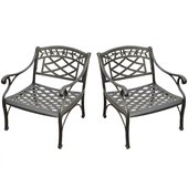 Crosley Furniture Sedona 2 Pc Black Outdoor Conversation Seating Set