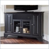 Crosley LaFayette 48 AroundSound Corner TV Stand in Black