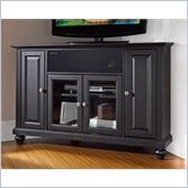 Crosley Cambridge 48 AroundSound Corner TV Stand in Black