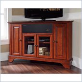Crosley LaFayette 48 AroundSound Corner TV Stand in Classic Cherry