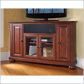 Crosley Alexandria 48 AroundSound Corner TV Stand in Vintage Mahogany