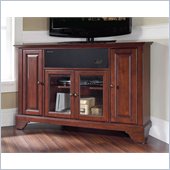 Crosley LaFayette 48 AroundSound Corner TV Stand in Vintage Mahogany
