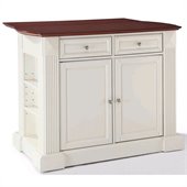 Crosley Coventry Kitchen Island Breakfast Bar in White