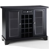 Crosley LaFayette Sliding Top Bar Cabinet in Black