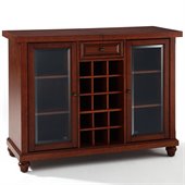 Crosley Cambridge Sliding Top Bar Cabinet in Vintage Mahogany
