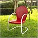 Crosley Griffith Metal Chair in Red