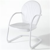 Crosley Griffith Metal Chair in White