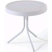 Crosley Griffith 20 Metal Side Table in White 