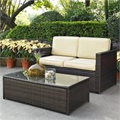 Crosley Palm Harbor 2 Piece Outdoor Wicker Seating Set
