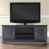 Crosley Furniture TV Stand with Sound Bar in Black