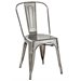 Crosley Furniture Amelia Metal Dining Chair in Galvanized (Set of 2)