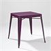 Crosley Furniture Amelia Metal Cafe Dining Table in Purple