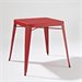 Crosley Furniture Amelia Metal Cafe Dining Table in Red