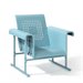Crosley Furniture Veranda Single Glider Chair in Caribbean Blue