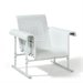 Crosley Furniture Veranda Single Glider Chair in Alabaster White