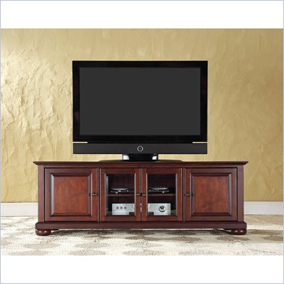 Crosley Furniture Alexandria 60" Low Profile TV Stand in Vintage Mahogany