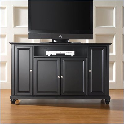 Crosley Furniture Cambridge 60" TV Stand in Black Finish
