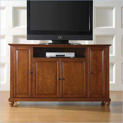 Crosley Furniture Cambridge 60" TV Stand in Classic Cherry Finish