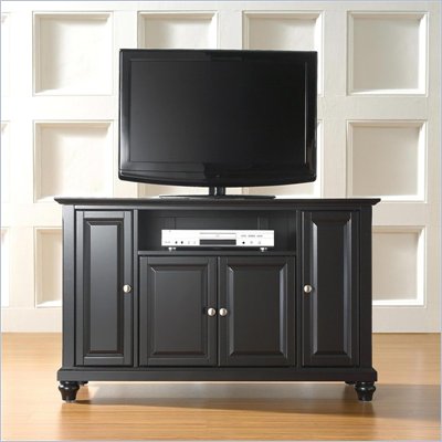 Crosley Furniture Cambridge 48" TV Stand in Black Finish