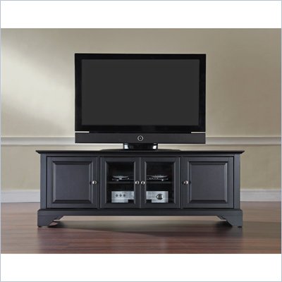 Crosley Furniture LaFayette 60" Low Profile TV Stand in Black Finish