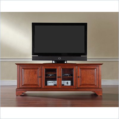 Crosley Furniture LaFayette 60" Low Profile TV Stand in Classic Cherry