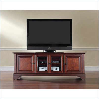 Crosley Furniture LaFayette 60" Low Profile TV Stand in Vintage Mahogany