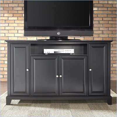 Crosley Furniture Newport 60" TV Stand in Black Finish