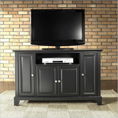 Crosley Furniture Newport 48" TV Stand in Black Finish