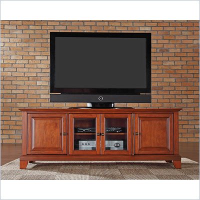 Crosley Furniture Newport 60" Low Profile TV Stand in Classic Cherry