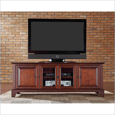 Crosley Furniture Newport 60" Low Profile TV Stand in Vintage Mahogany