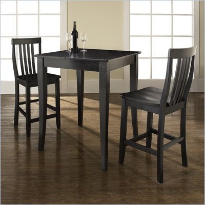 Furniture Sets on Crosley Furniture 3 Piece Pub Dining Set With Cabriole Leg And School