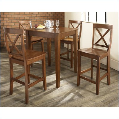 Furniture Sets on Crosley Furniture 5 Piece Pub Dining Set With Tapered Leg And X Back