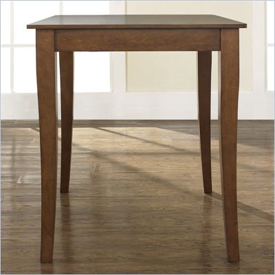 Crosley Furniture Cabriole Leg Pub/Dining Table in Classic Cherry Finish