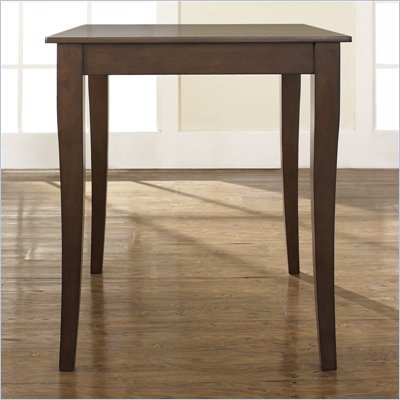 Crosley Furniture Cabriole Leg Pub Table in Vintage Mahogany Finish