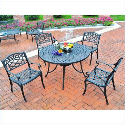 Crosley Furniture Sedona 42" 5 Pc Dining Set w/ Arm Chairs in Black
