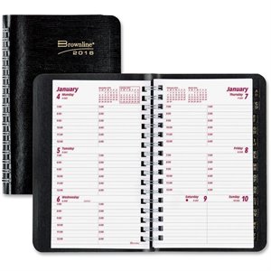 Brownline Telephone/Address Weekly Planner