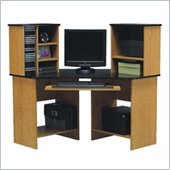 Ameriwood Wood Corner Computer Desk with Hutch in Natural 