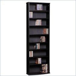 Ameriwood 396 CD Media Storage Tower in Black Finish