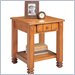 Ameriwood Side Table in Rustic Oak with Drawer