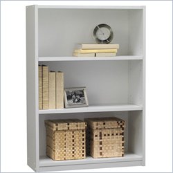 Ameriwood 3 Shelf Standard Wood Bookcase in White