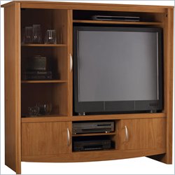 Ameriwood Carina Entertainment Center in Ark Alder Finish