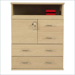 Ameriwood Carina Multi-Drawer Wood File Storage Cabinet in Orland Maple Finish